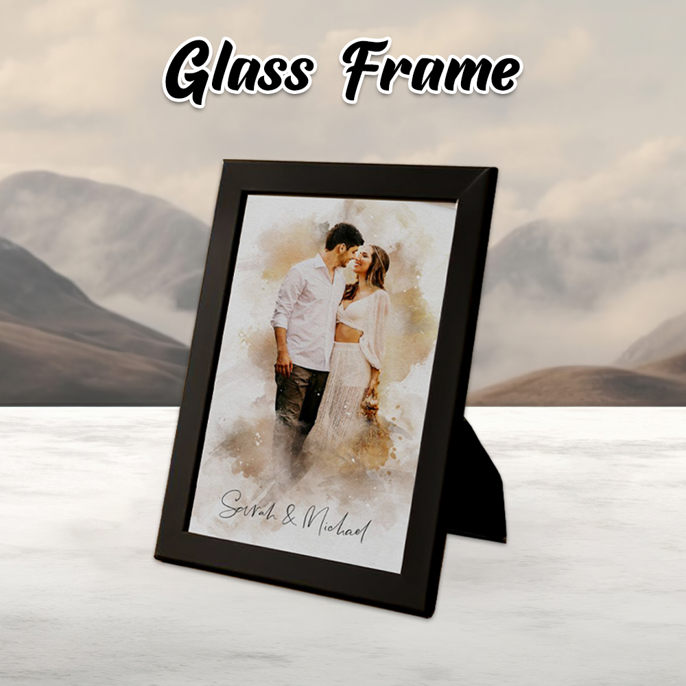 Black Glass Frame 2 inches