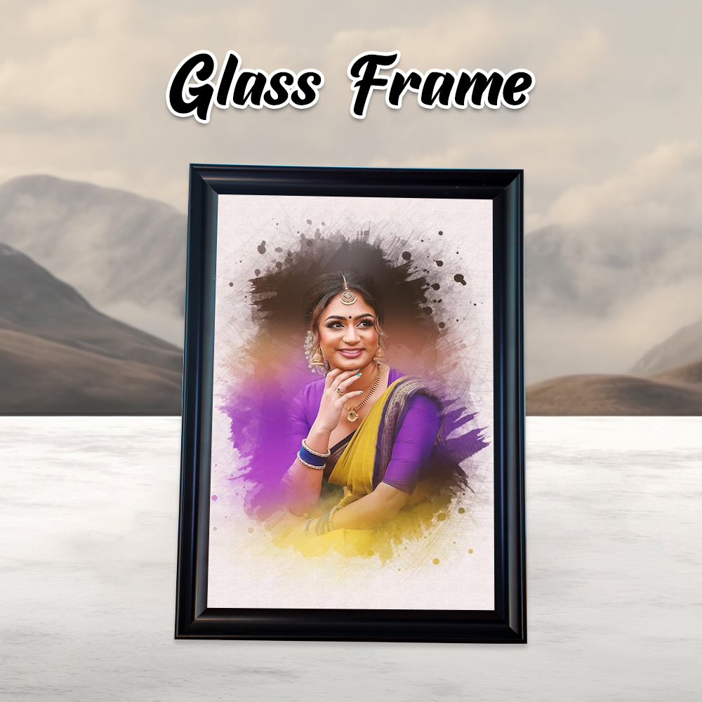 Black Glass Frame 1.5 inches
