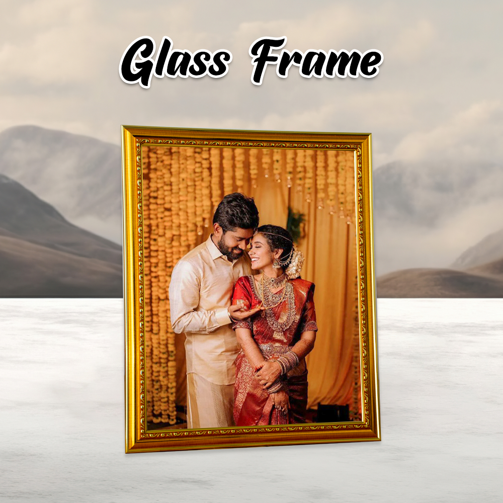 Gold Glass Frame 1 inches 12X15